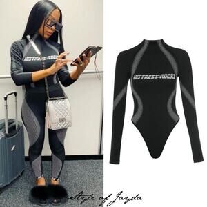 Mistress Rocks Black Mesh Bodysuit Misbhv Inspire Jayda Cheaves Blogger Fav